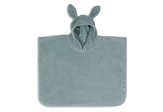 Jollein - poncho badstof sea green