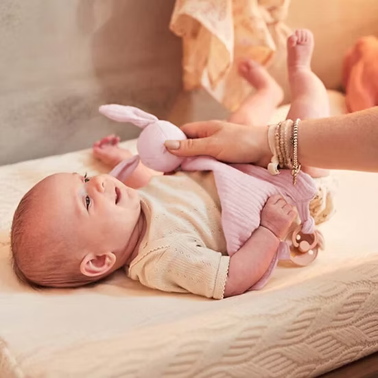 Jollein - speendoekje - bunny ears wild rose